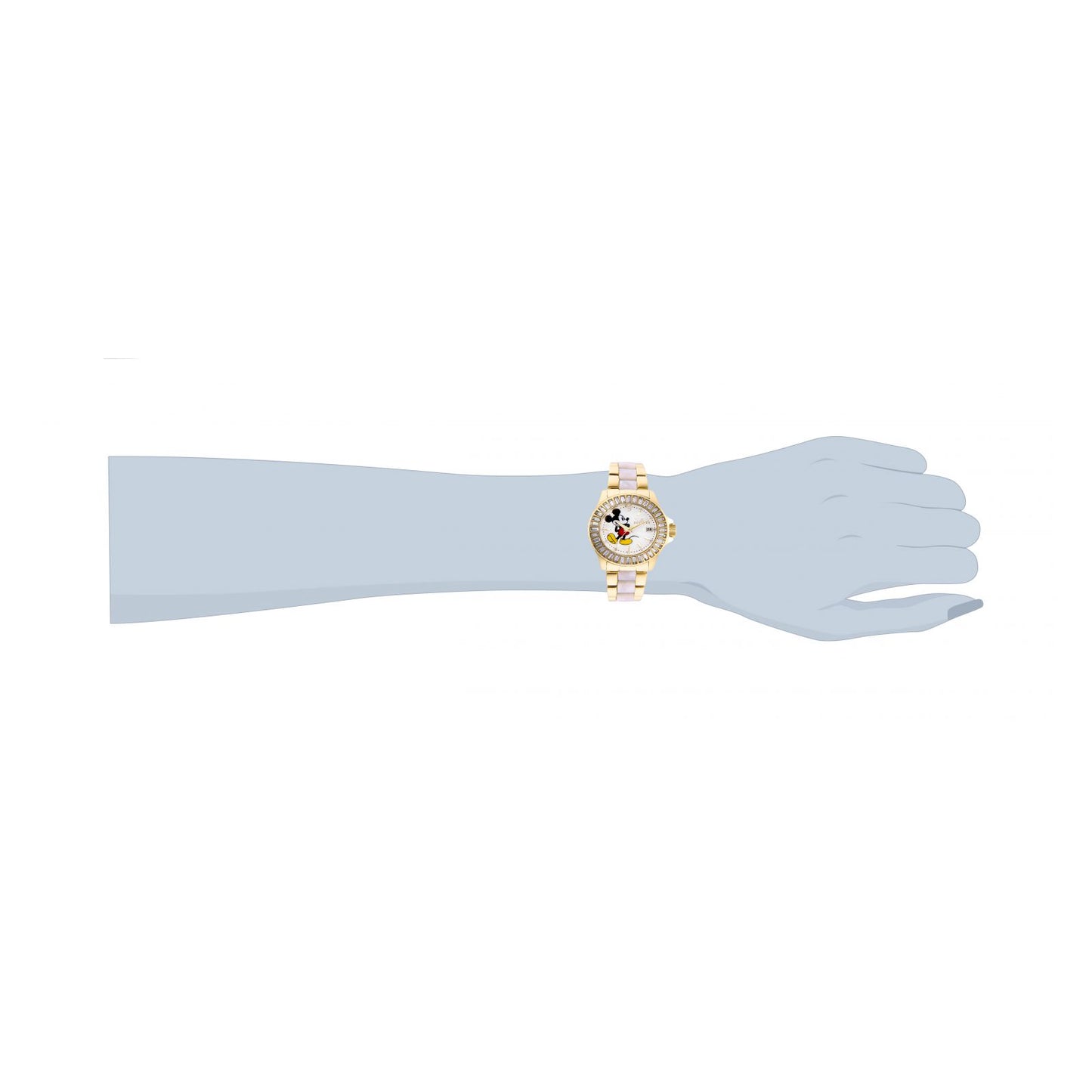 RELOJ MICKEY RATÓN PARA MUJER INVICTA DISNEY LIMITED EDITION 27276 - DORADO, BLANCO