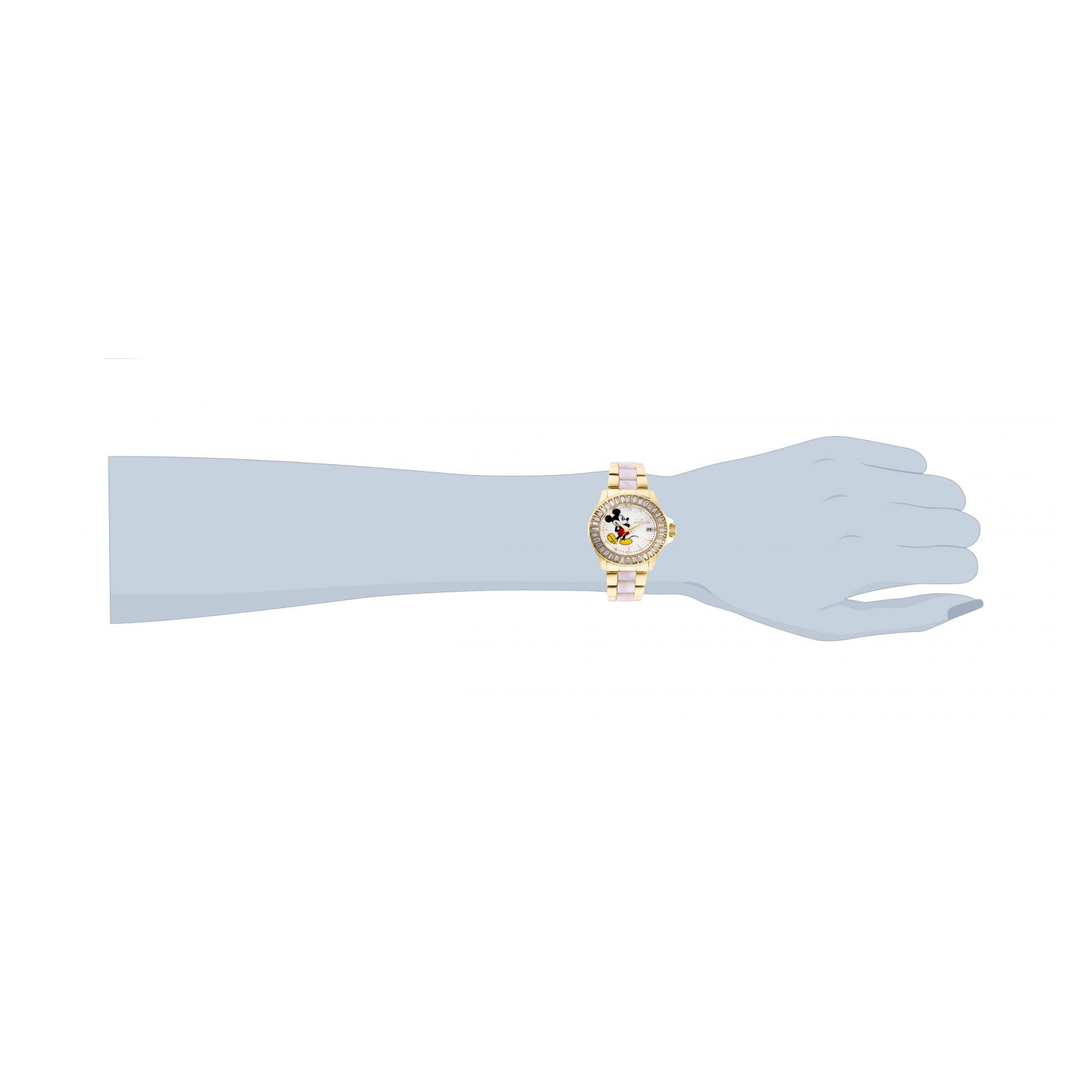 RELOJ MICKEY RATÓN PARA MUJER INVICTA DISNEY LIMITED EDITION 27276 - DORADO, BLANCO