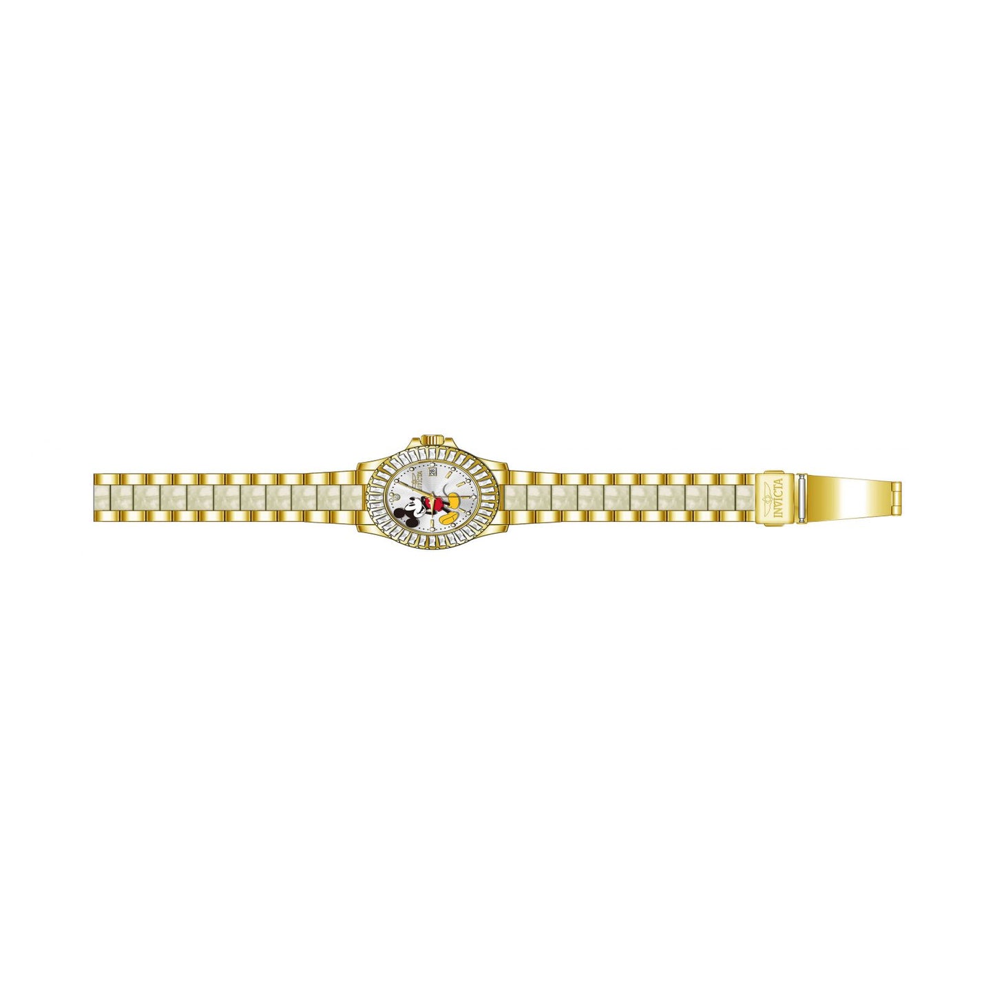 RELOJ MICKEY RATÓN PARA MUJER INVICTA DISNEY LIMITED EDITION 27276 - DORADO, BLANCO