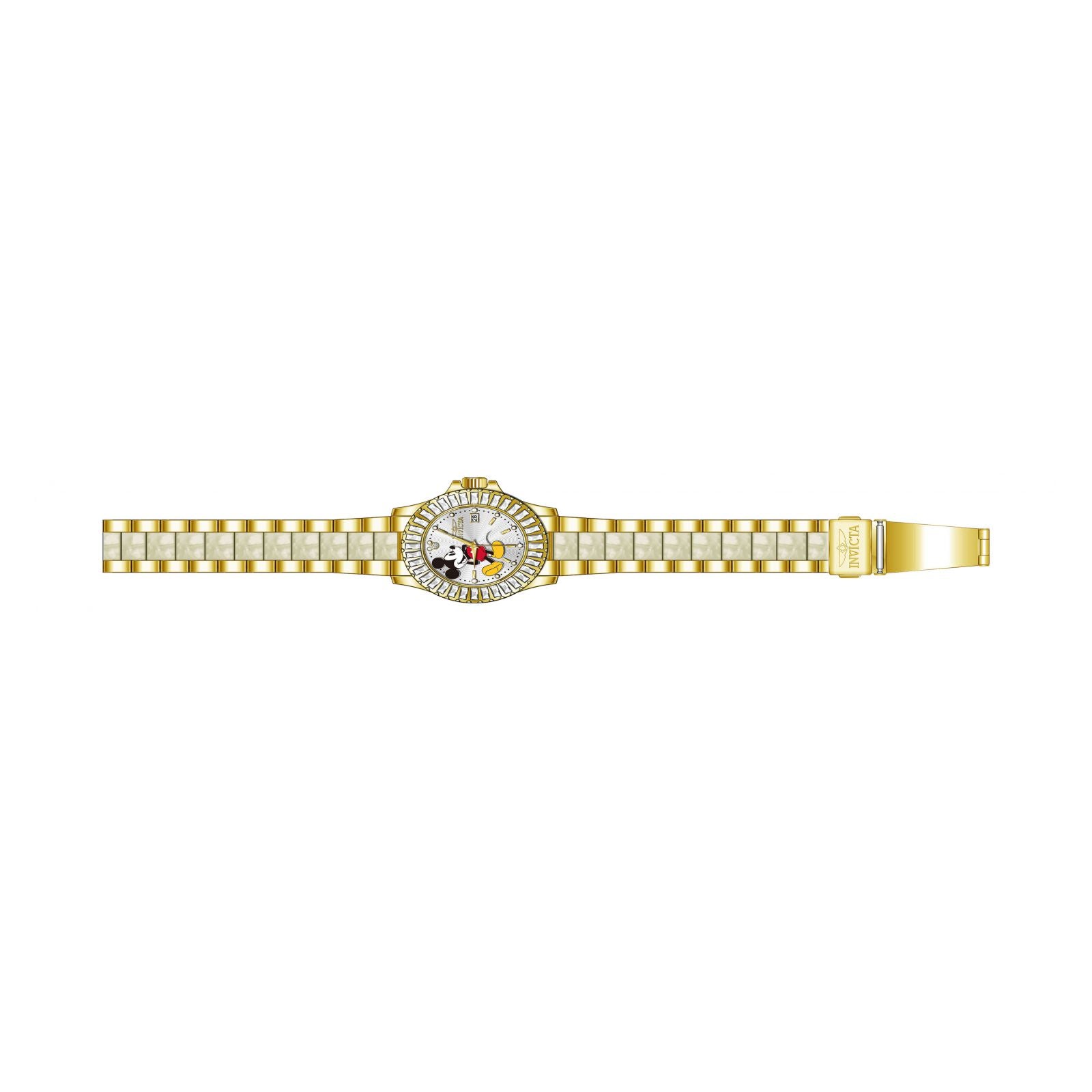 RELOJ MICKEY RATÓN PARA MUJER INVICTA DISNEY LIMITED EDITION 27276 - DORADO, BLANCO
