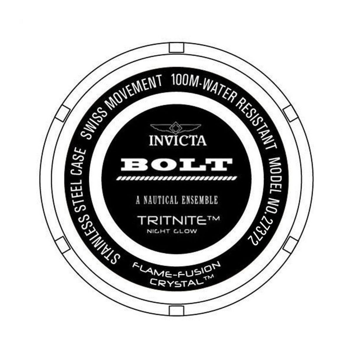 RELOJ DEPORTIVO PARA HOMBRE INVICTA BOLT 27372 - AZUL