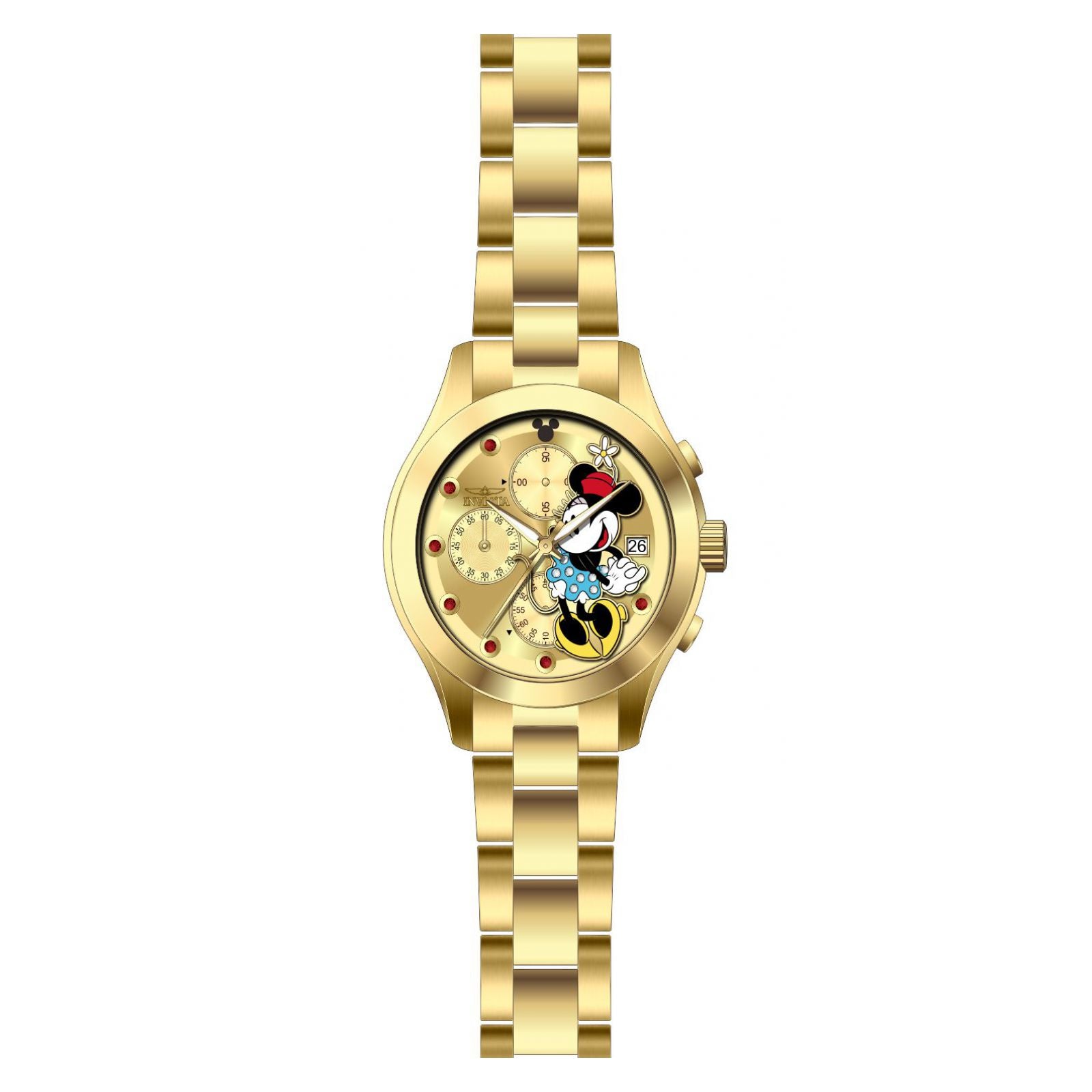 RELOJ MINNIE MOUSE PARA MUJER INVICTA DISNEY LIMITED EDITION 27402 - ORO