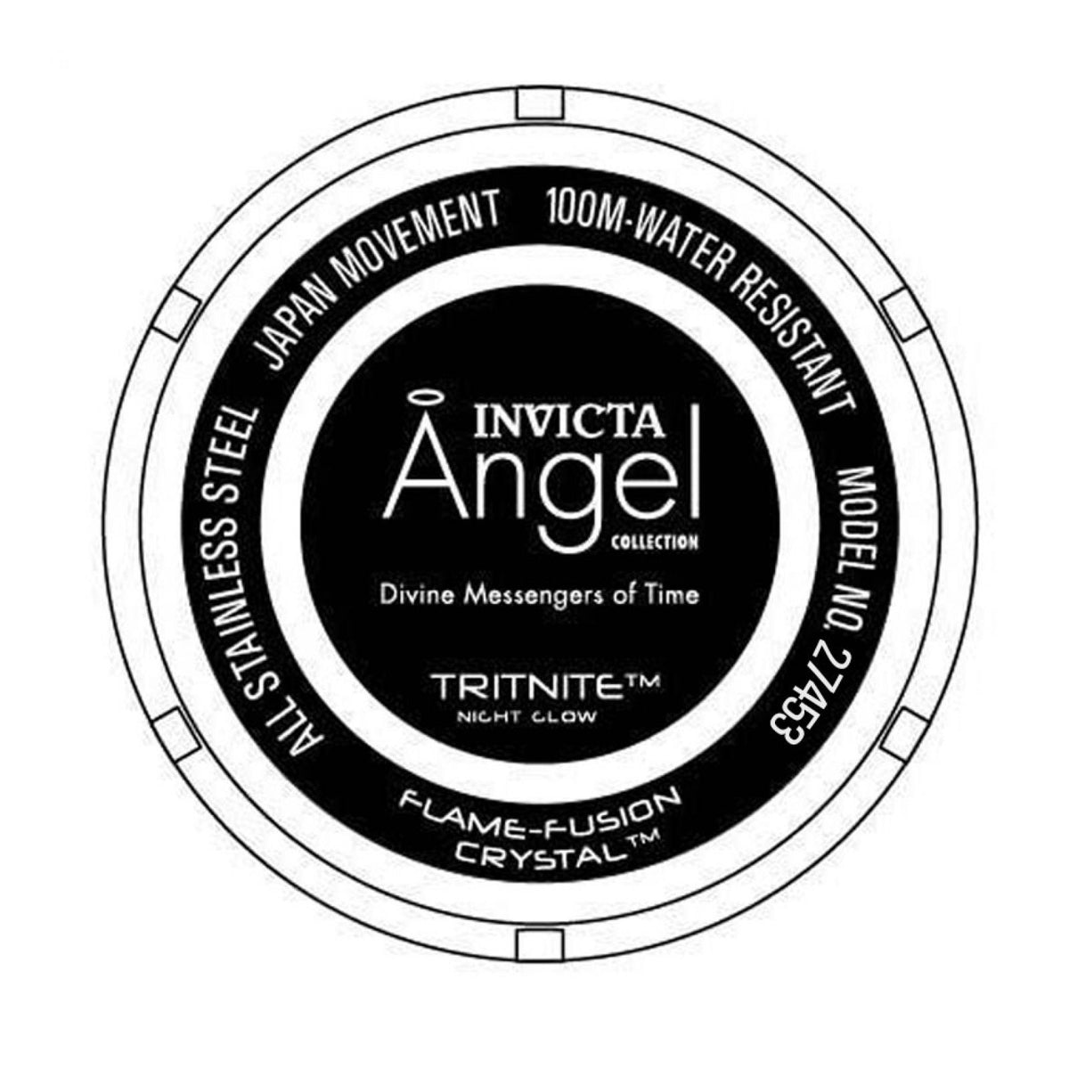 RELOJ  PARA MUJER INVICTA ANGEL 27453 - ACERO