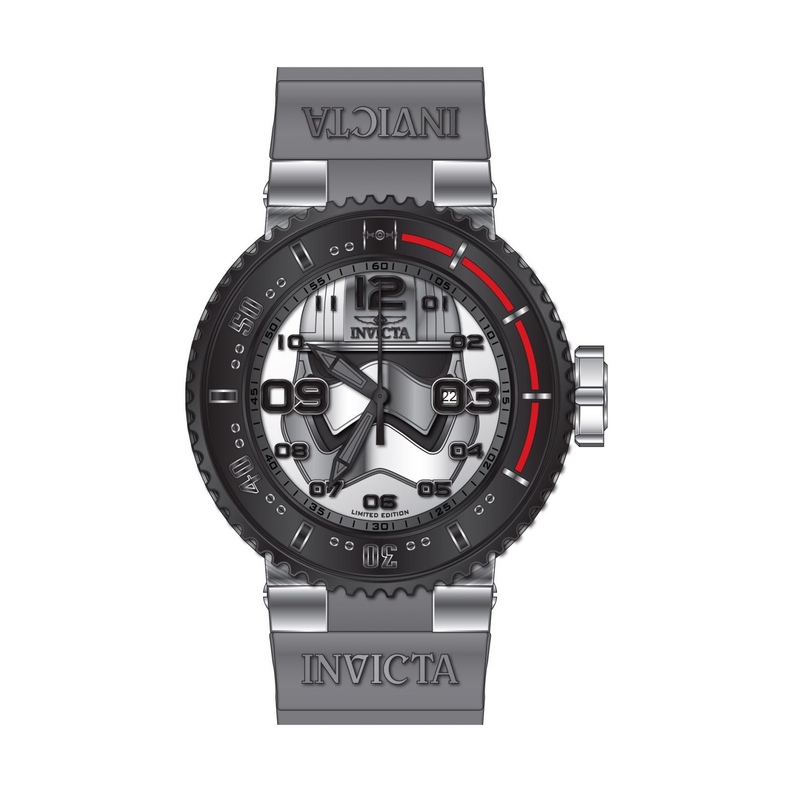 RELOJ CAPTAIN PHASMA PARA HOMBRE INVICTA STAR WARS 27668 - GRIS CLARO