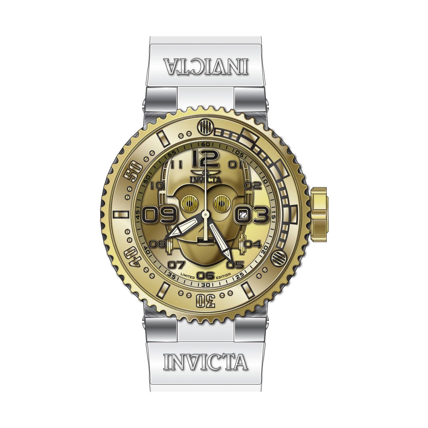 RELOJ C-3PO PARA HOMBRE INVICTA STAR WARS 27671 - BLANCO