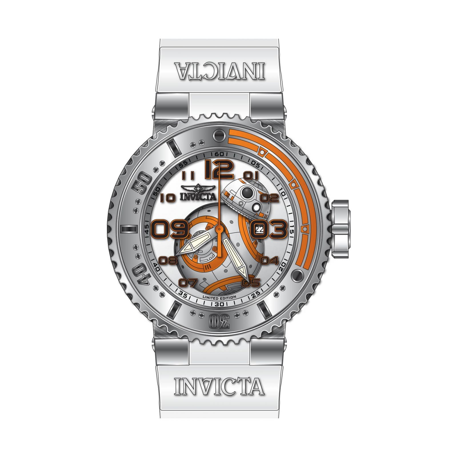 RELOJ BB8 PARA HOMBRE INVICTA STAR WARS 27673 - BLANCO
