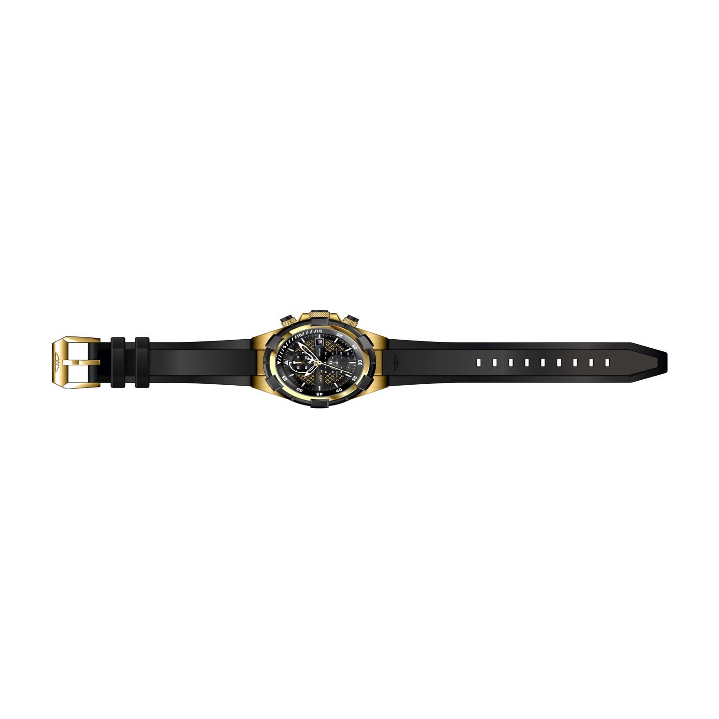 RELOJ DEPORTIVO PARA HOMBRE INVICTA AVIATOR 28100 - NEGRO, ORO