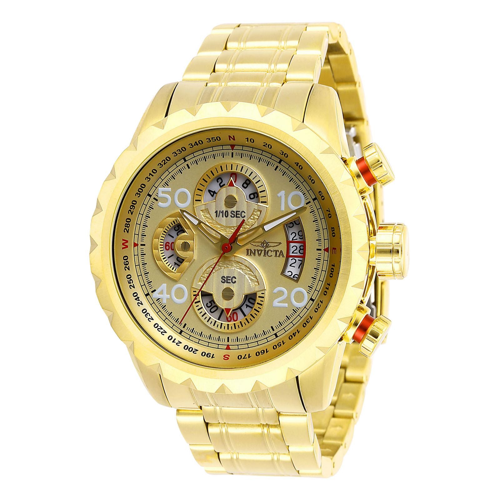 RELOJ  PARA HOMBRE INVICTA AVIATOR 28161 - DORADO
