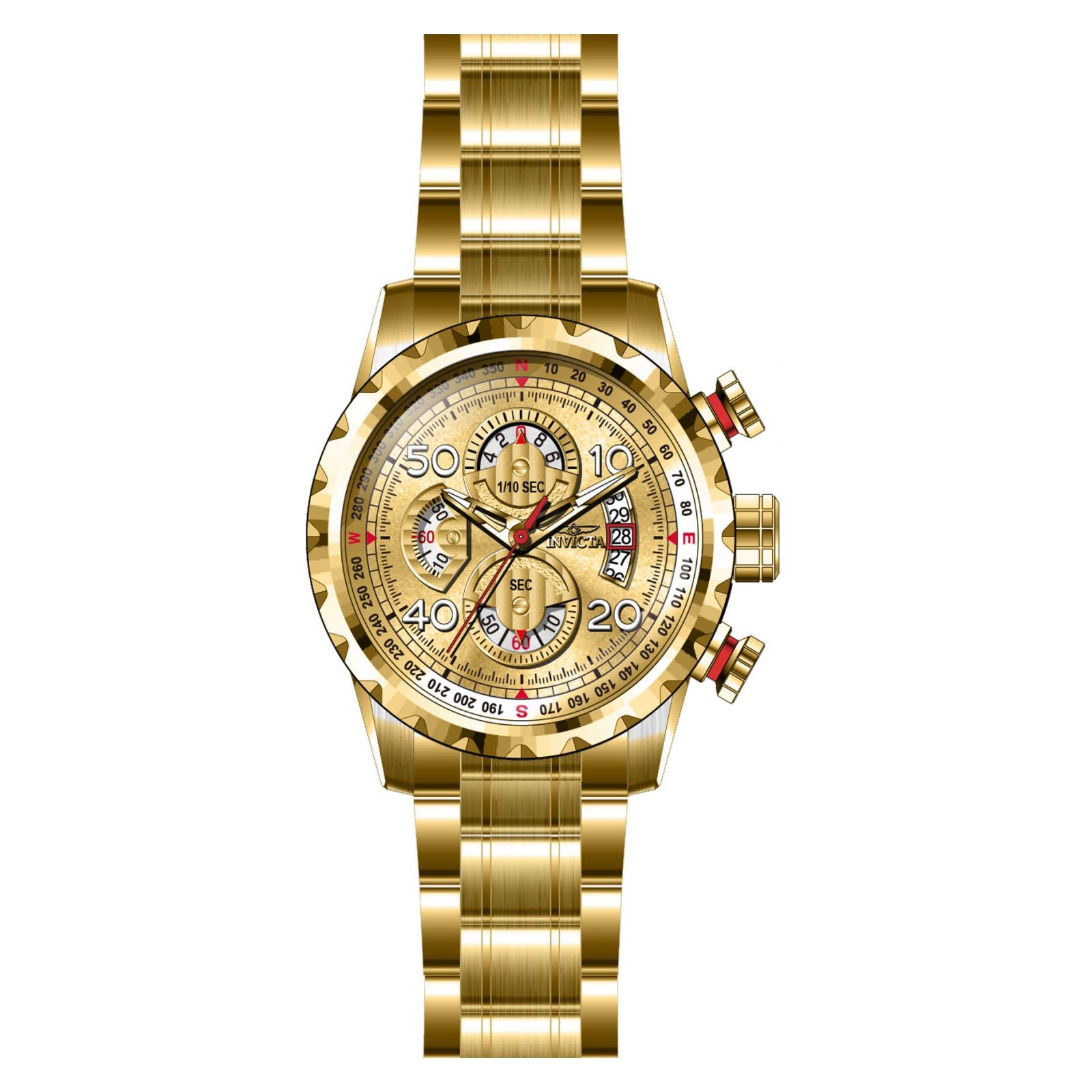 RELOJ  PARA HOMBRE INVICTA AVIATOR 28161 - DORADO