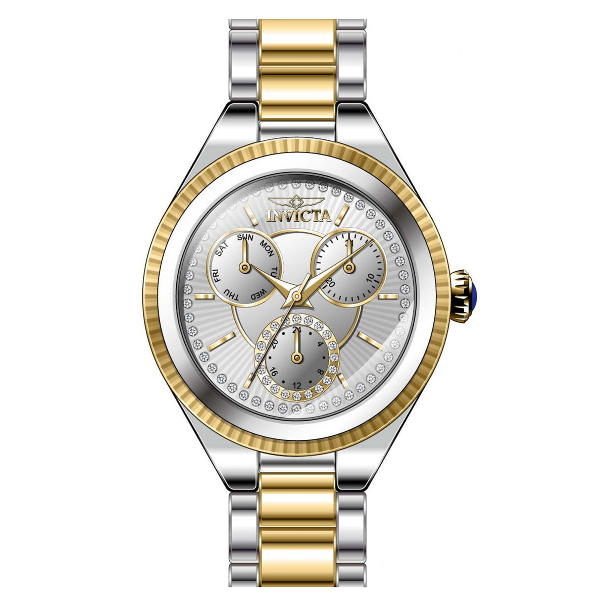 RELOJ  PARA MUJER INVICTA ANGEL 28350 - BLANCO, PLATA