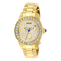 RELOJ  PARA MUJER INVICTA ANGEL 28461 - PAVÉ, ORO