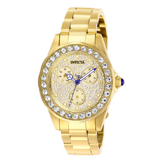 RELOJ  PARA MUJER INVICTA ANGEL 28461 - PAVÉ, ORO