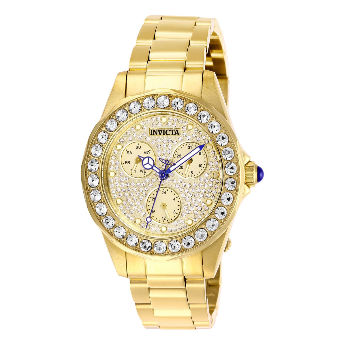 RELOJ  PARA MUJER INVICTA ANGEL 28461 - PAVÉ, ORO