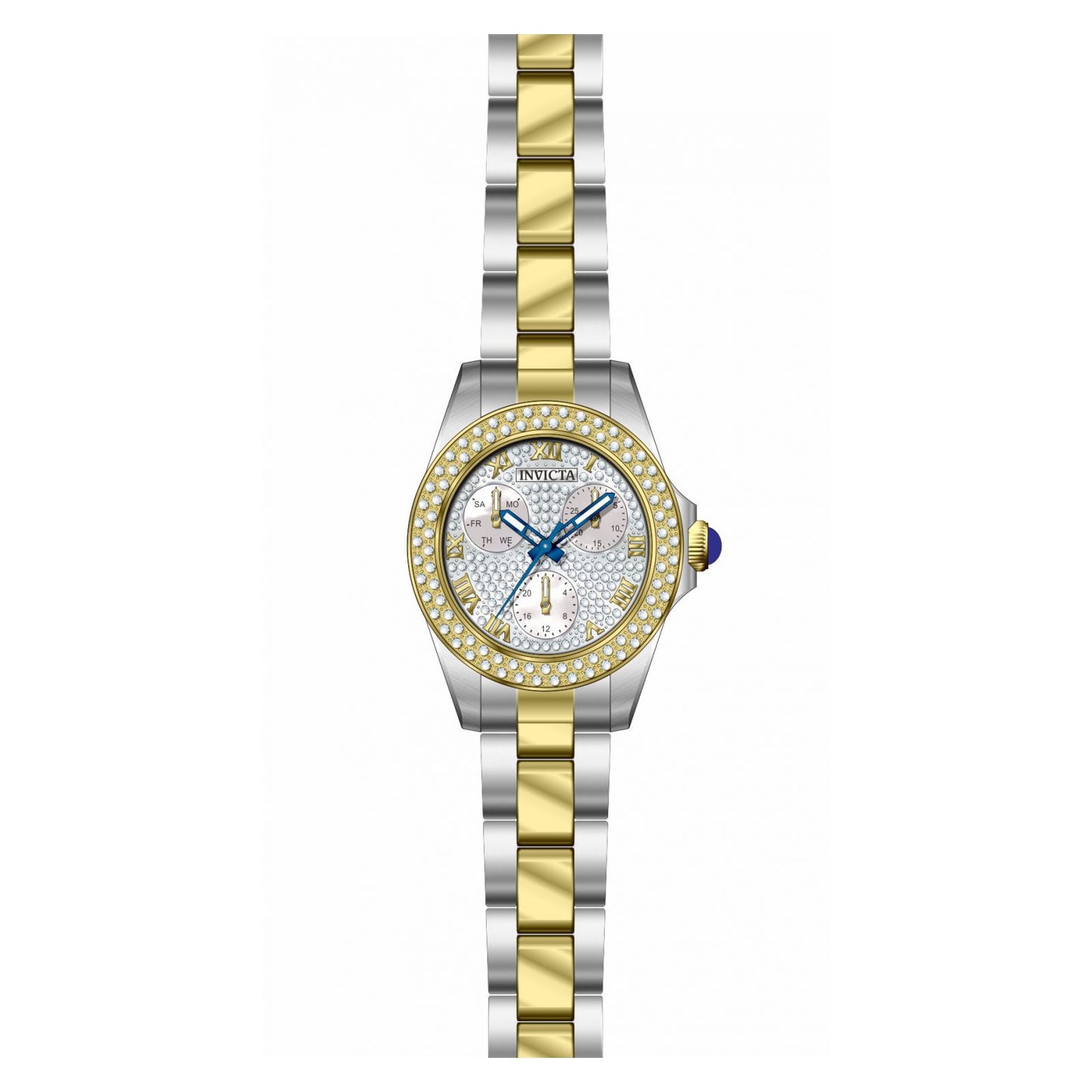 RELOJ  PARA MUJER INVICTA ANGEL 28474 - PAVÉ, BLANCO