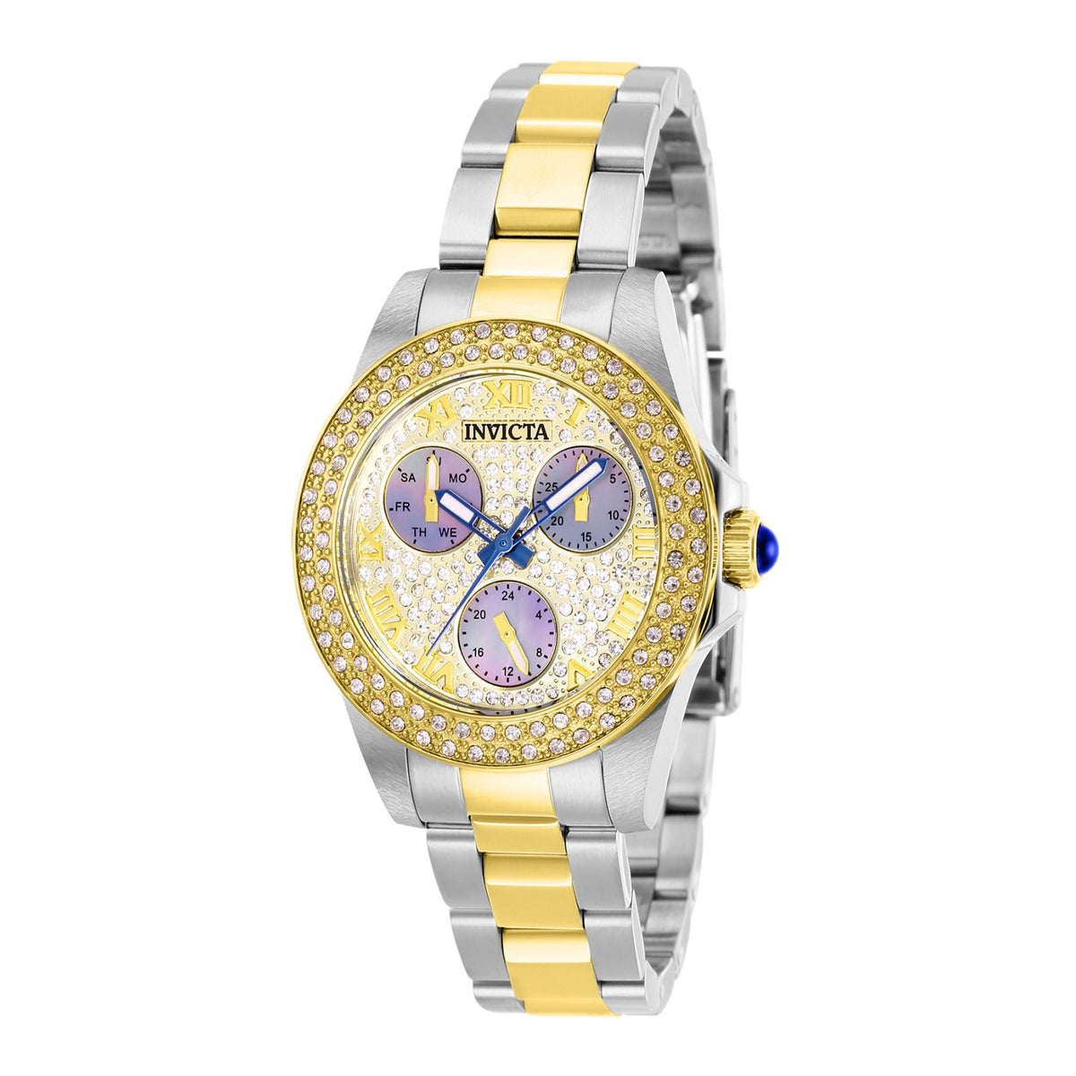 RELOJ  PARA MUJER INVICTA ANGEL 28475 - PAVÉ, CARBÓN