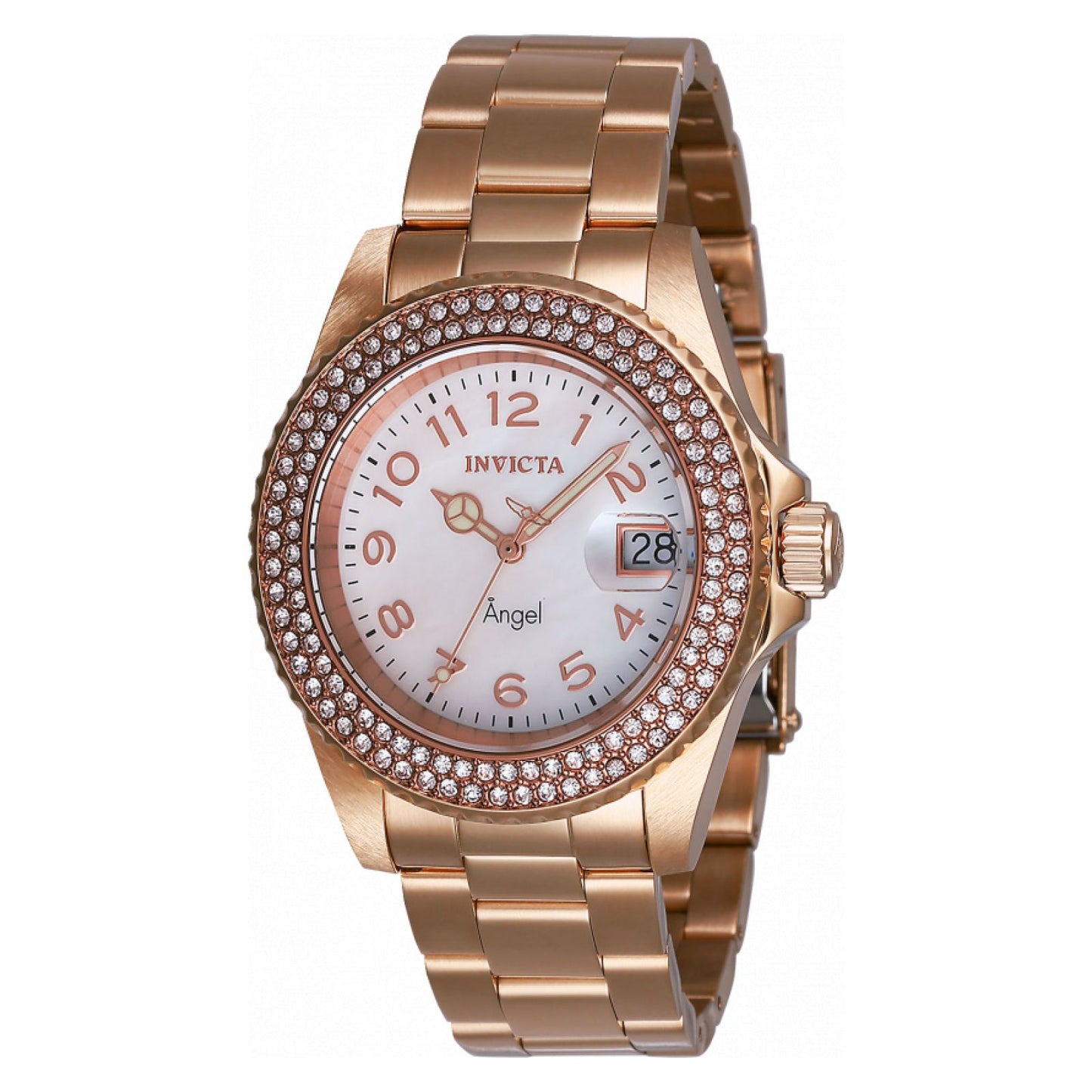 RELOJ  PARA MUJER INVICTA ANGEL 28674 - ORO ROSA
