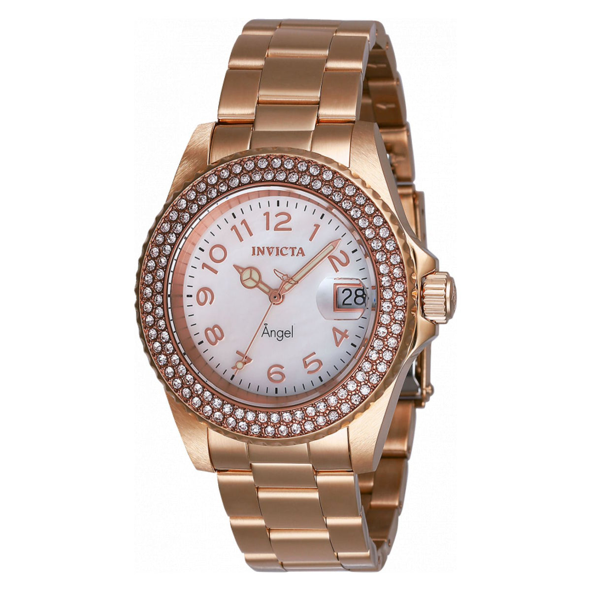 RELOJ  PARA MUJER INVICTA ANGEL 28674 - ORO ROSA