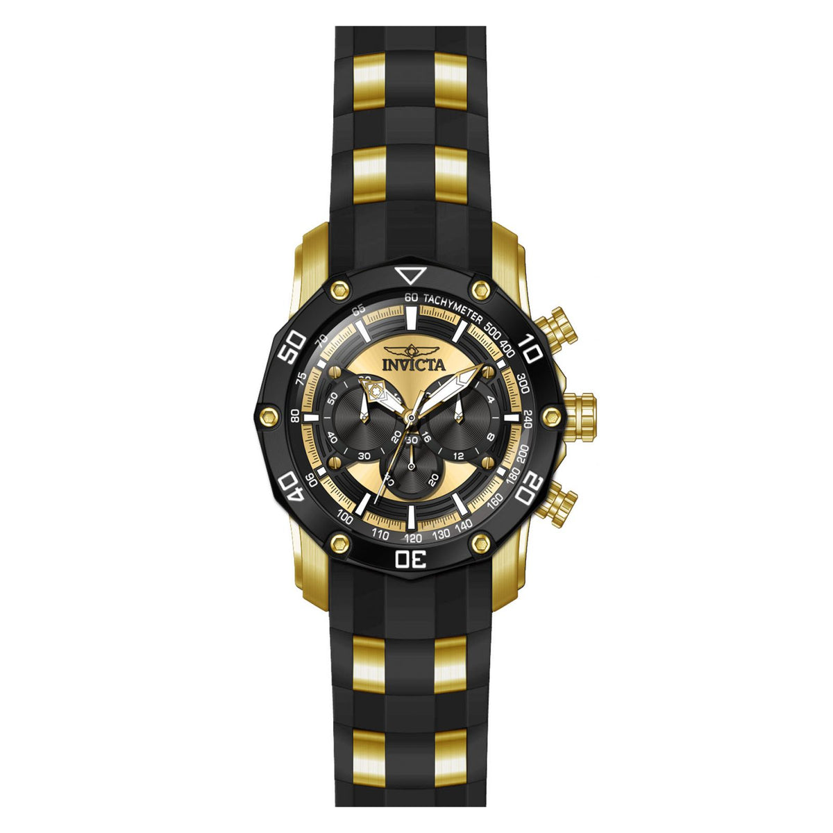 RELOJ DEPORTIVO PARA HOMBRE INVICTA PRO DIVER 28754 - ORO,   NEGRO