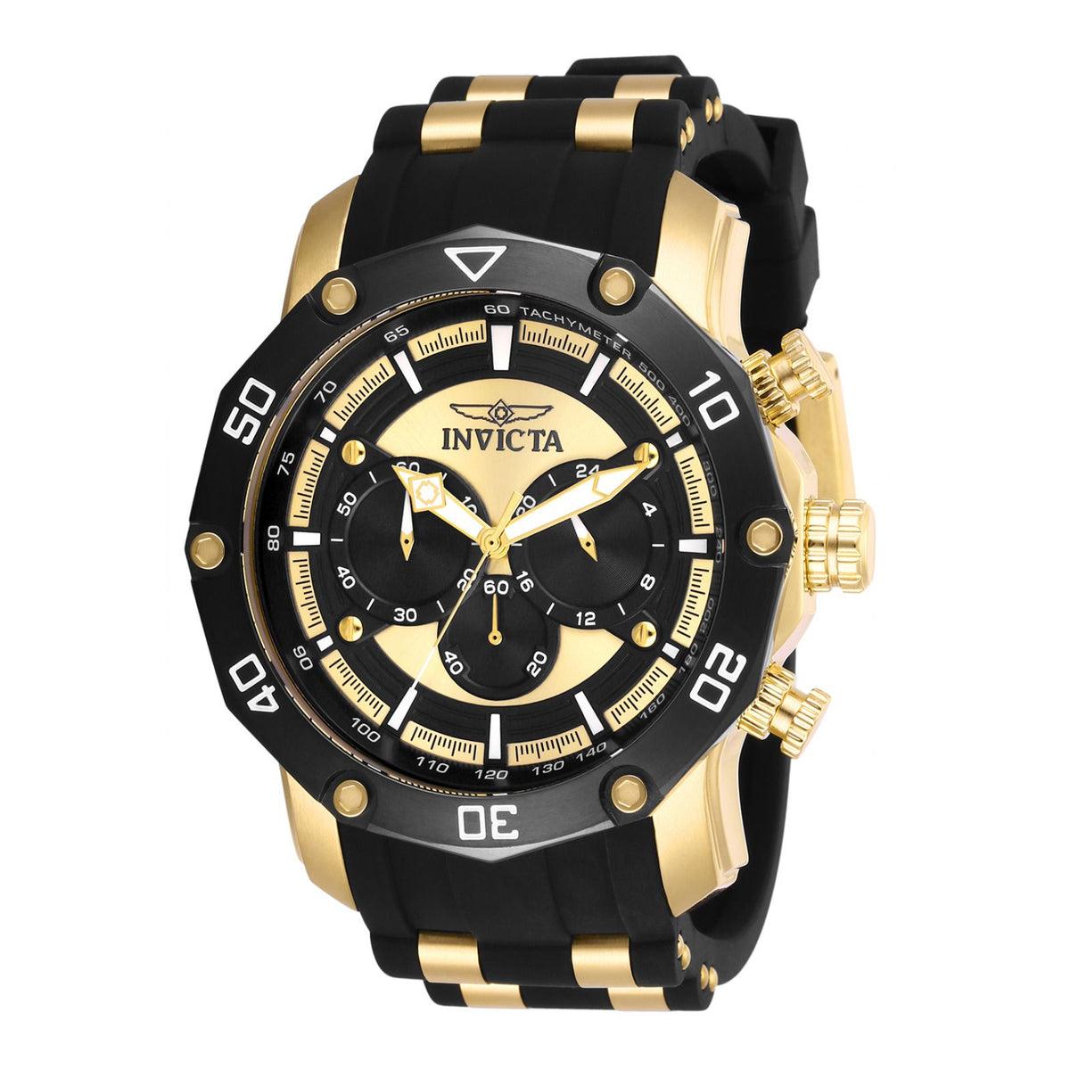 RELOJ DEPORTIVO PARA HOMBRE INVICTA PRO DIVER 28754 - ORO,   NEGRO