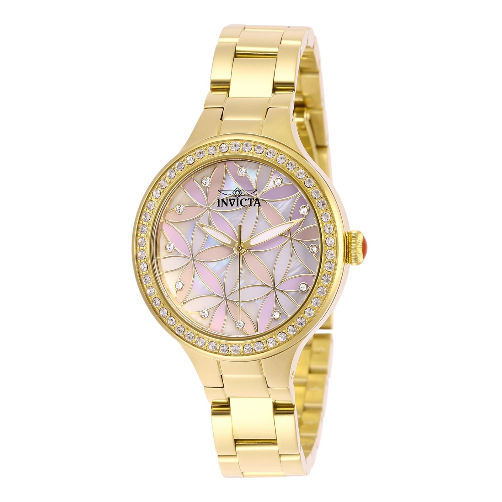 Reloj invicta mujer online dorado precio