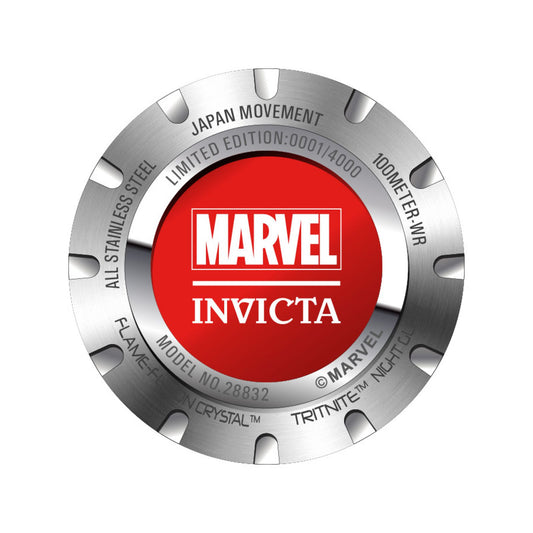 RELOJ CAPITÁN MARAVILLA PARA MUJER INVICTA MARVEL 28832 - AZUL, ROJO, ORO