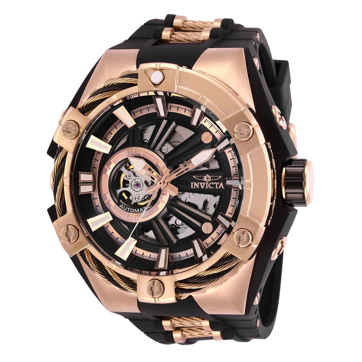 RELOJ  PARA HOMBRE INVICTA S1 RALLY 28861 - ORO ROSA, NEGRO