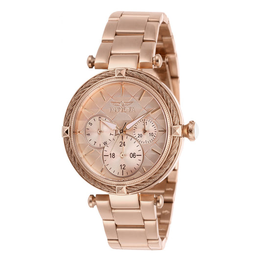 RELOJ  PARA MUJER INVICTA BOLT 28961 - ROSA   ORO