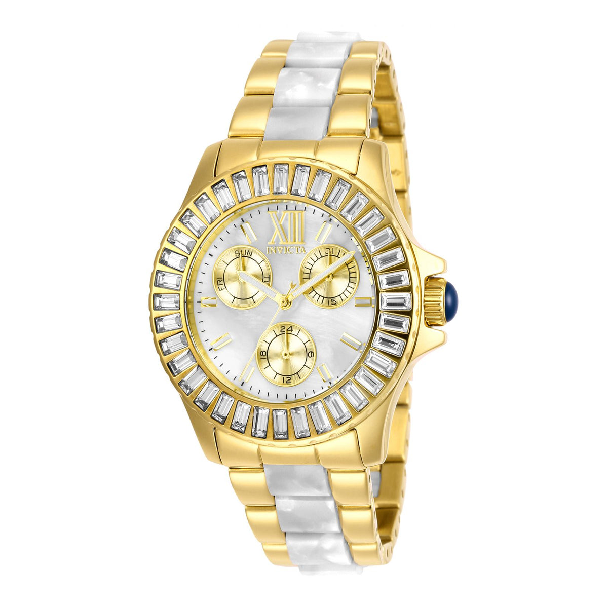 RELOJ  PARA MUJER INVICTA ANGEL 29094 - DORADO BLANCO