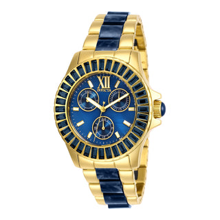 RELOJ  PARA MUJER INVICTA ANGEL 29096 - DORADO AZUL
