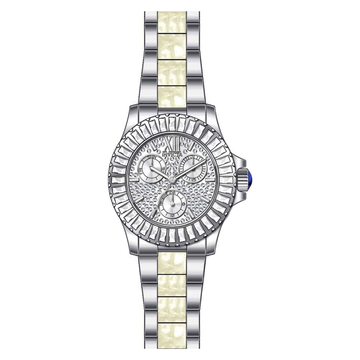 RELOJ  PARA MUJER INVICTA ANGEL 29100 - PLATEADO