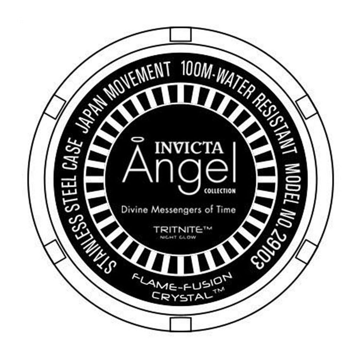 RELOJ  PARA MUJER INVICTA ANGEL 29103 - ACERO BLANCO