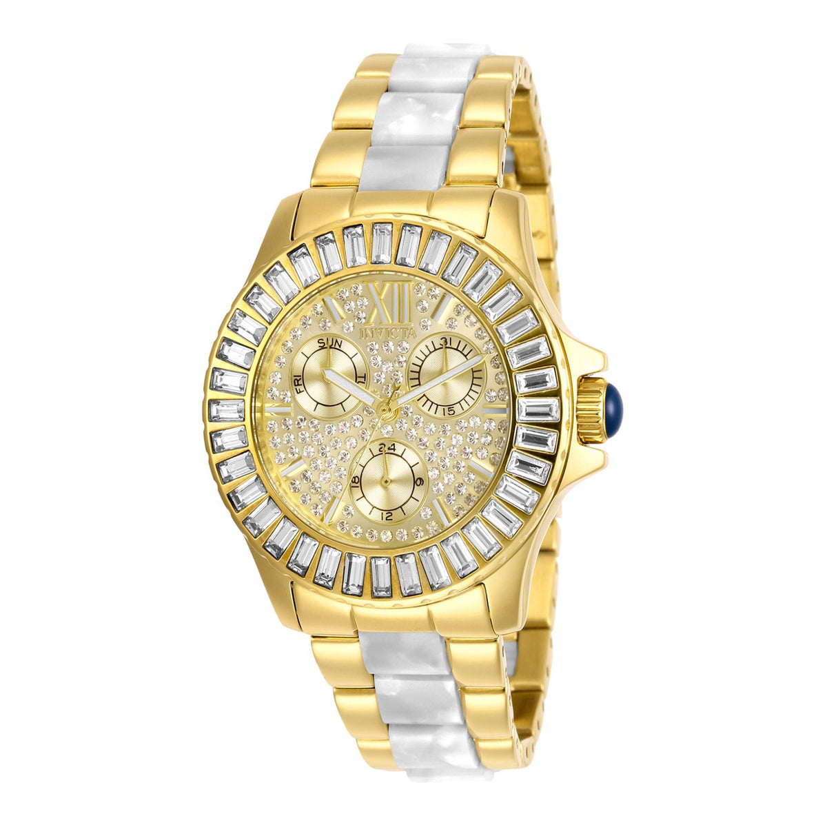 RELOJ  PARA MUJER INVICTA ANGEL 29104 - DORADO BLANCO
