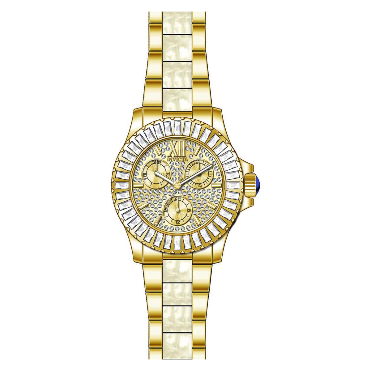 RELOJ  PARA MUJER INVICTA ANGEL 29104 - DORADO BLANCO