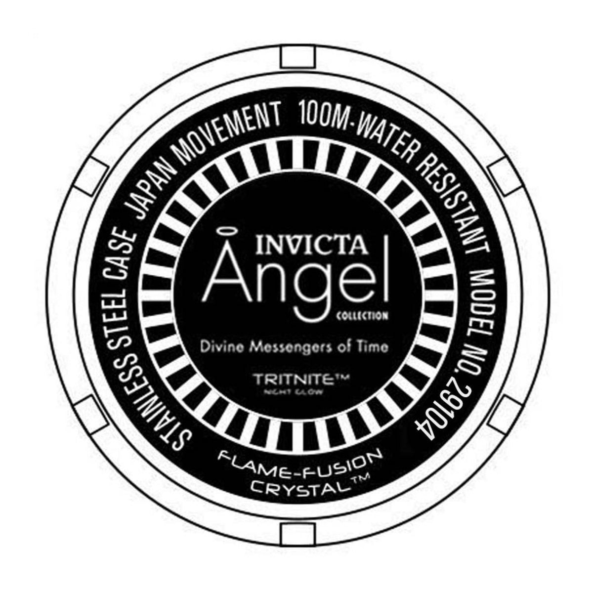 RELOJ  PARA MUJER INVICTA ANGEL 29104 - DORADO BLANCO