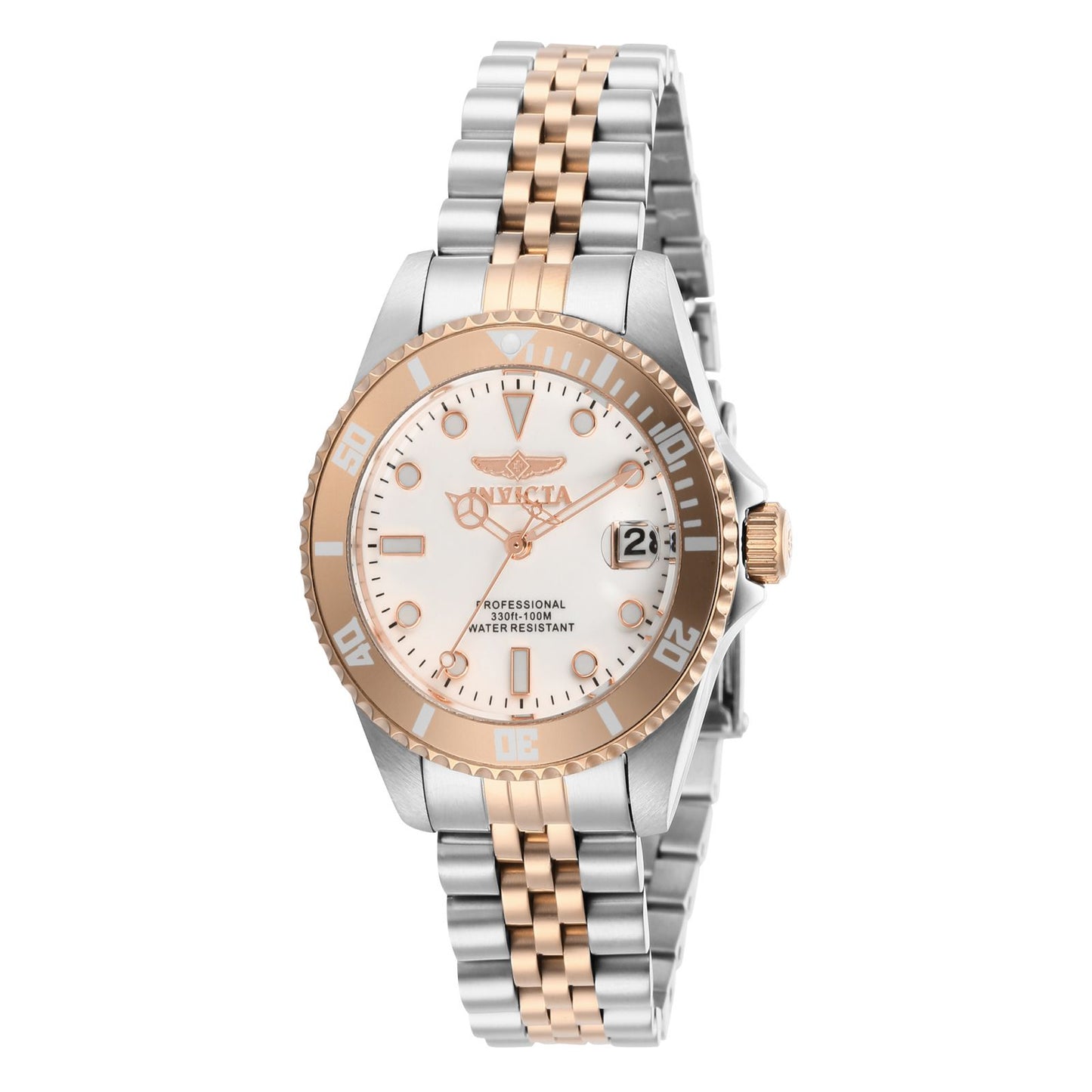 RELOJ  PARA MUJER INVICTA PRO DIVER 29193 - ORO ROSA, ACERO