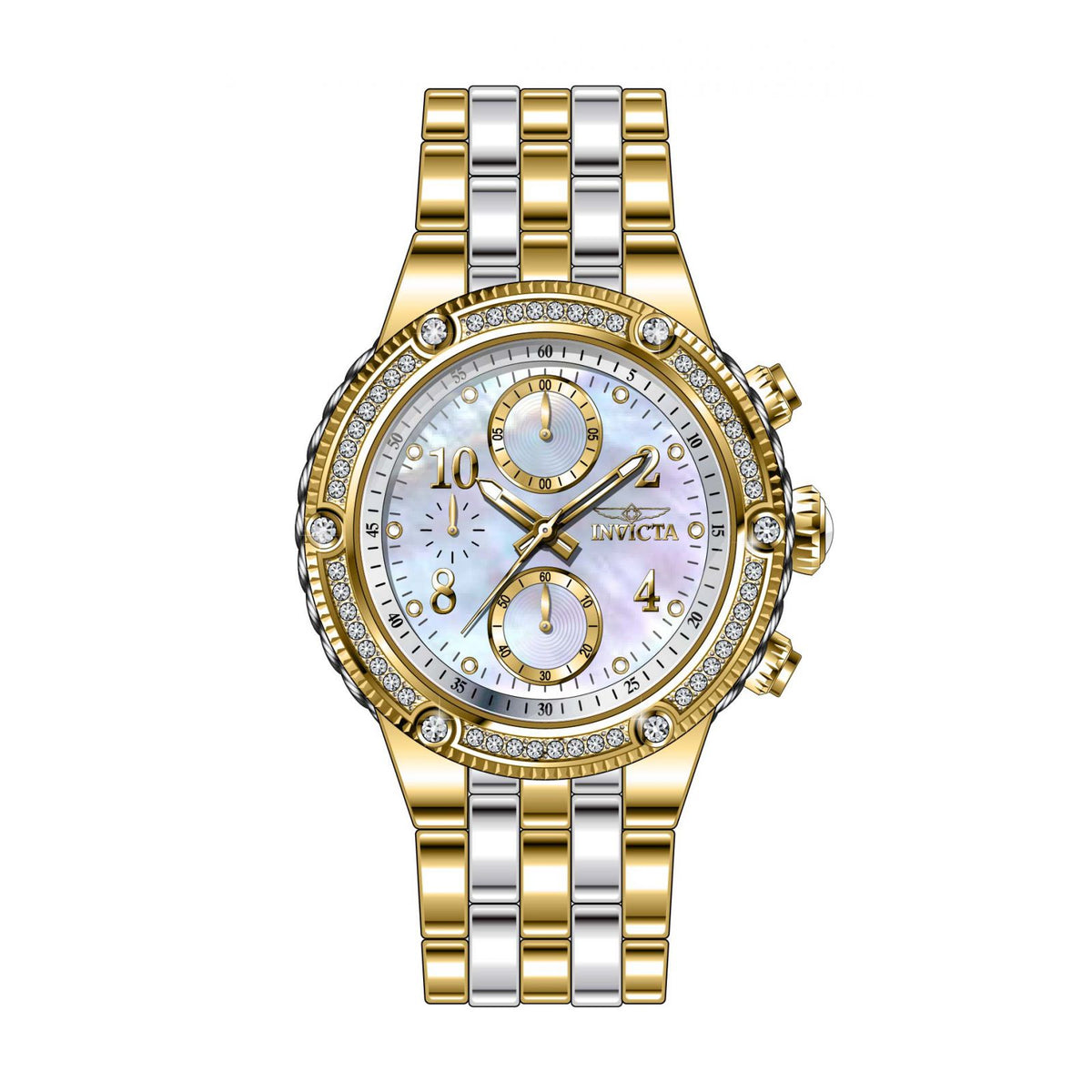 RELOJ  PARA MUJER INVICTA ANGEL 29530 - ACERO, ORO