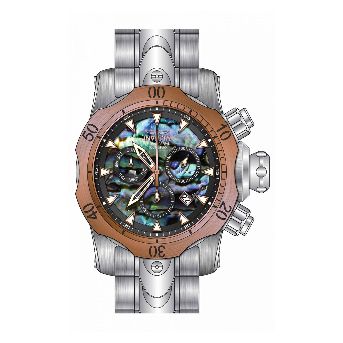 RELOJ  PARA HOMBRE INVICTA VENOM 29647 - ACERO