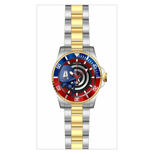 RELOJ CAPITÁN AMÉRICA PARA HOMBRE INVICTA MARVEL 29682 - NEGRO