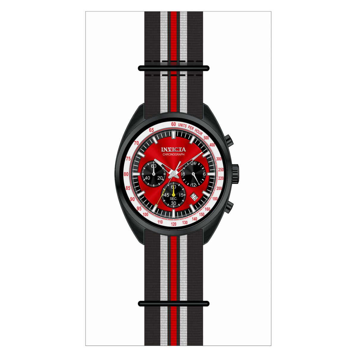 RELOJ  PARA HOMBRE INVICTA S1 RALLY 29992 - NEGRO, ROJO, PLATA