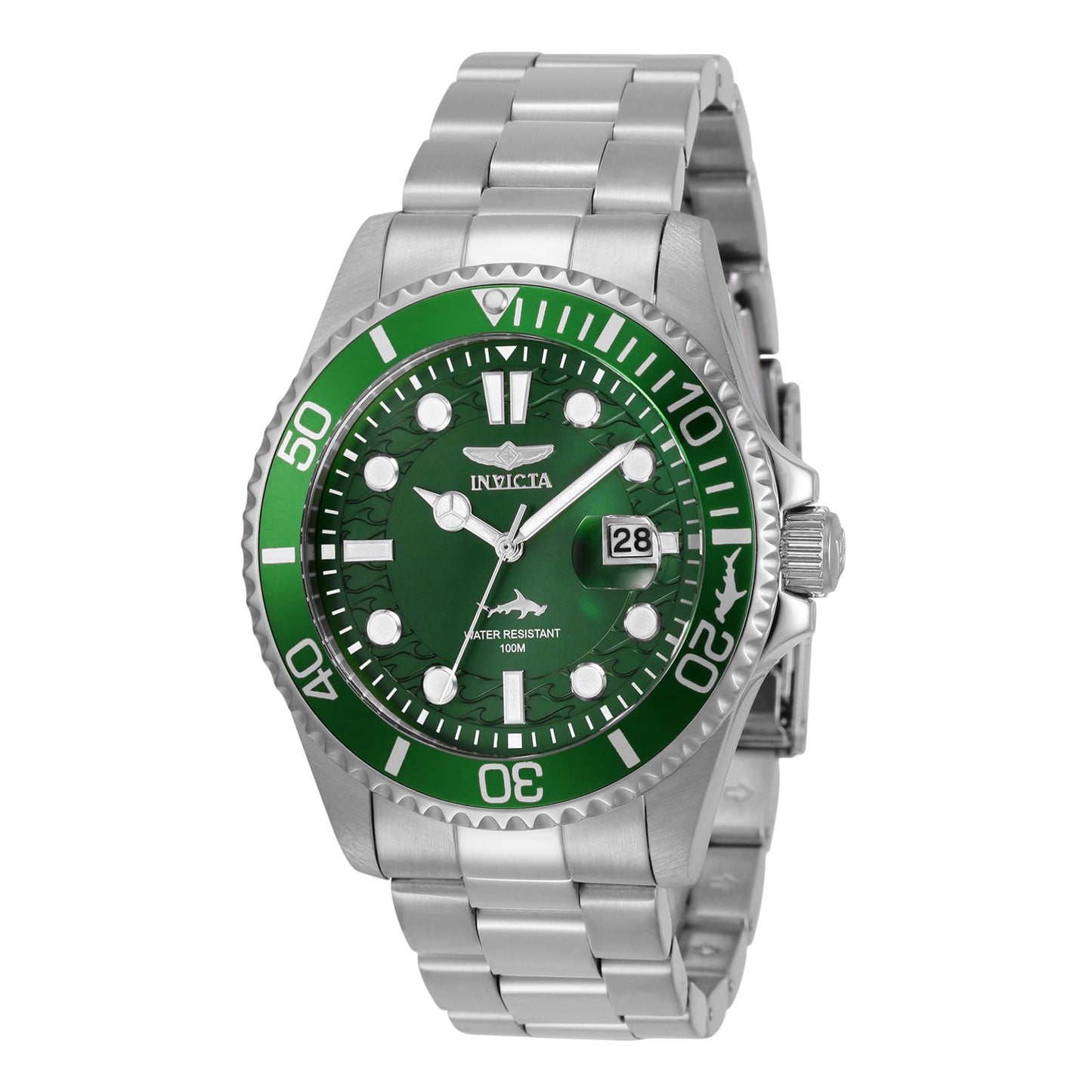 Invicta® Pro Driver Reloj Hombre Acero Inoxidable Verde Ev