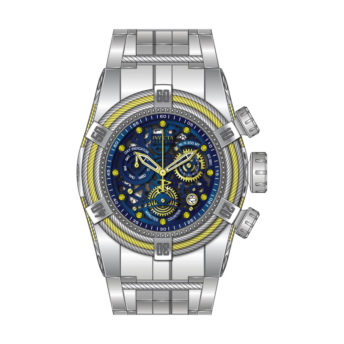 RELOJ  PARA HOMBRE INVICTA RESERVE 30067 - ACERO DORADO