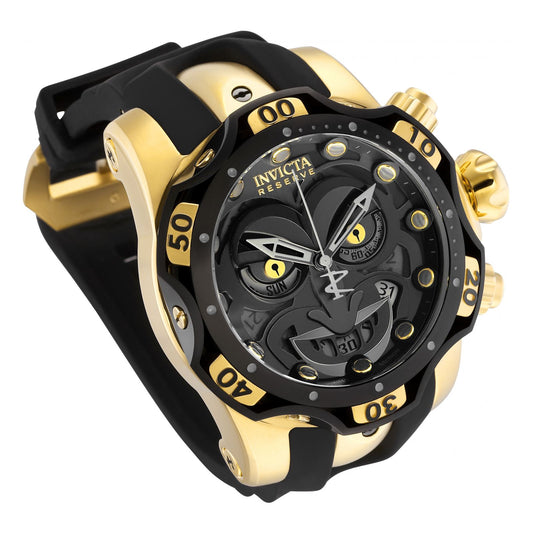 RELOJ BUFÓN PARA HOMBRE INVICTA DC COMICS 30063 - NEGRO, ORO, OSCURO GRIS