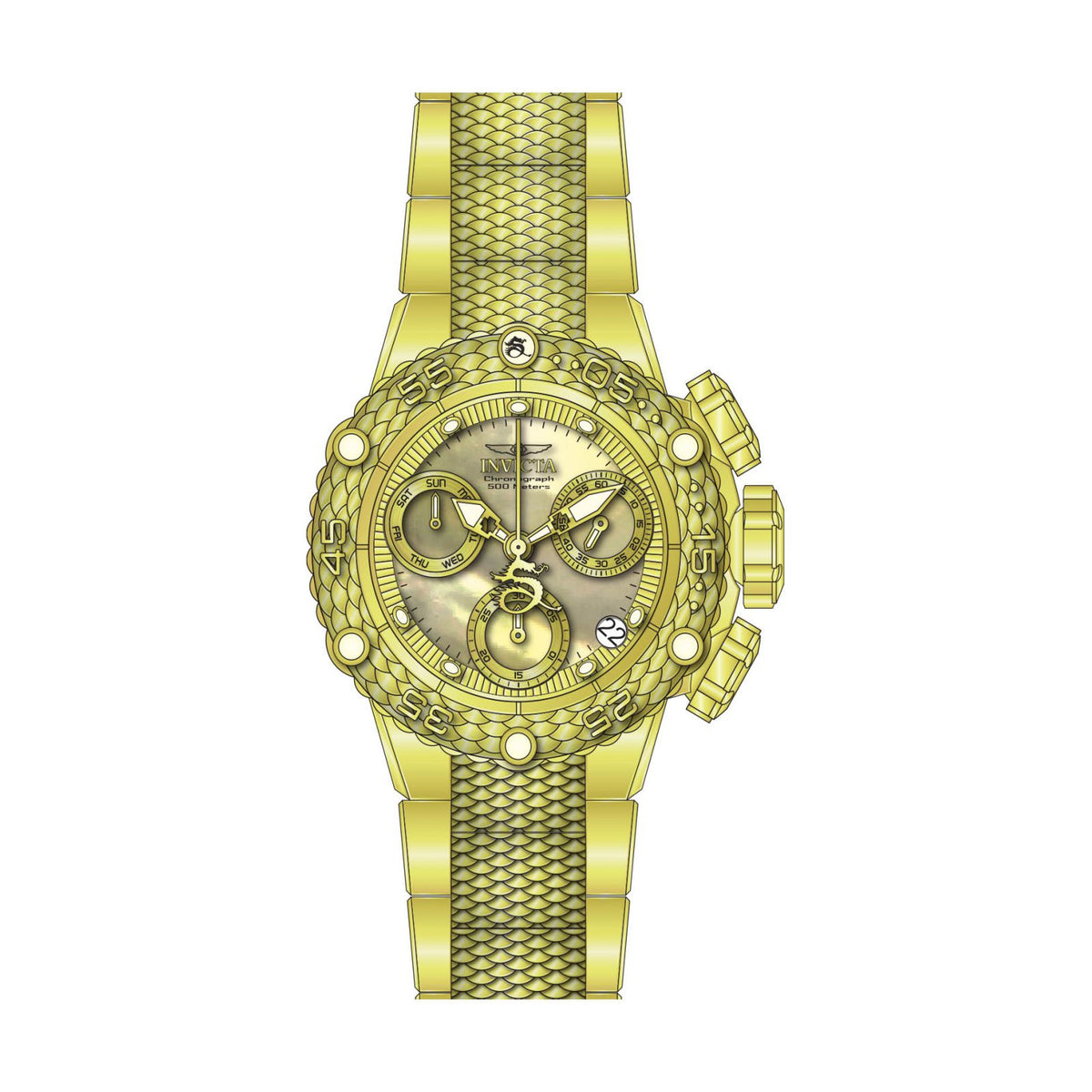 RELOJ  PARA MUJER INVICTA SUBAQUA 30156 - ORO