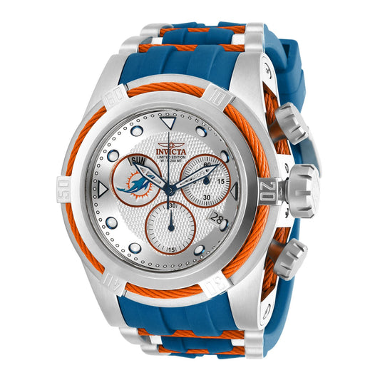 RELOJ  PARA HOMBRE INVICTA NFL 30241 - ACERO, AZUL, NARANJA