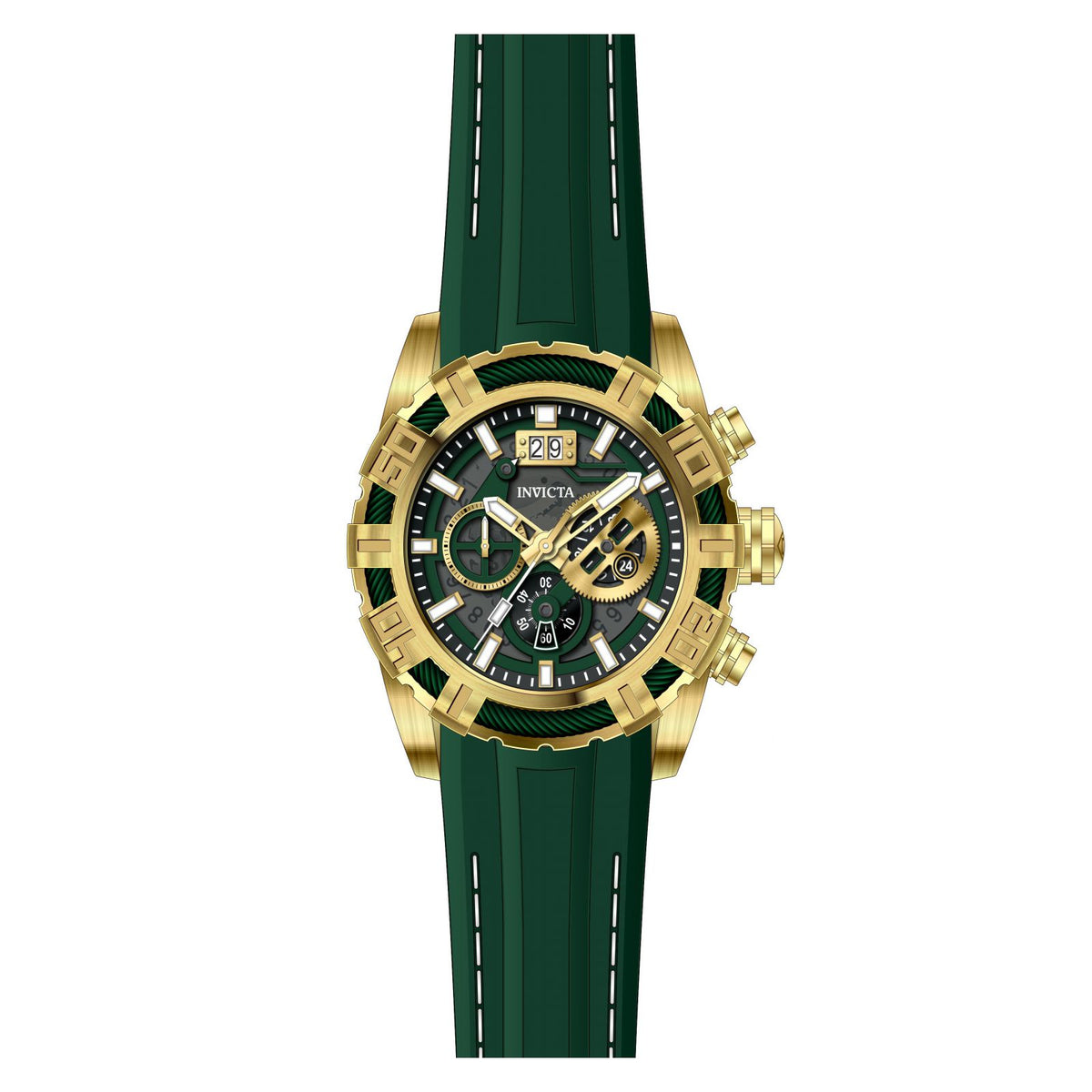 RELOJ DEPORTIVO PARA HOMBRE INVICTA BOLT 30301 - VERDE NEGRO