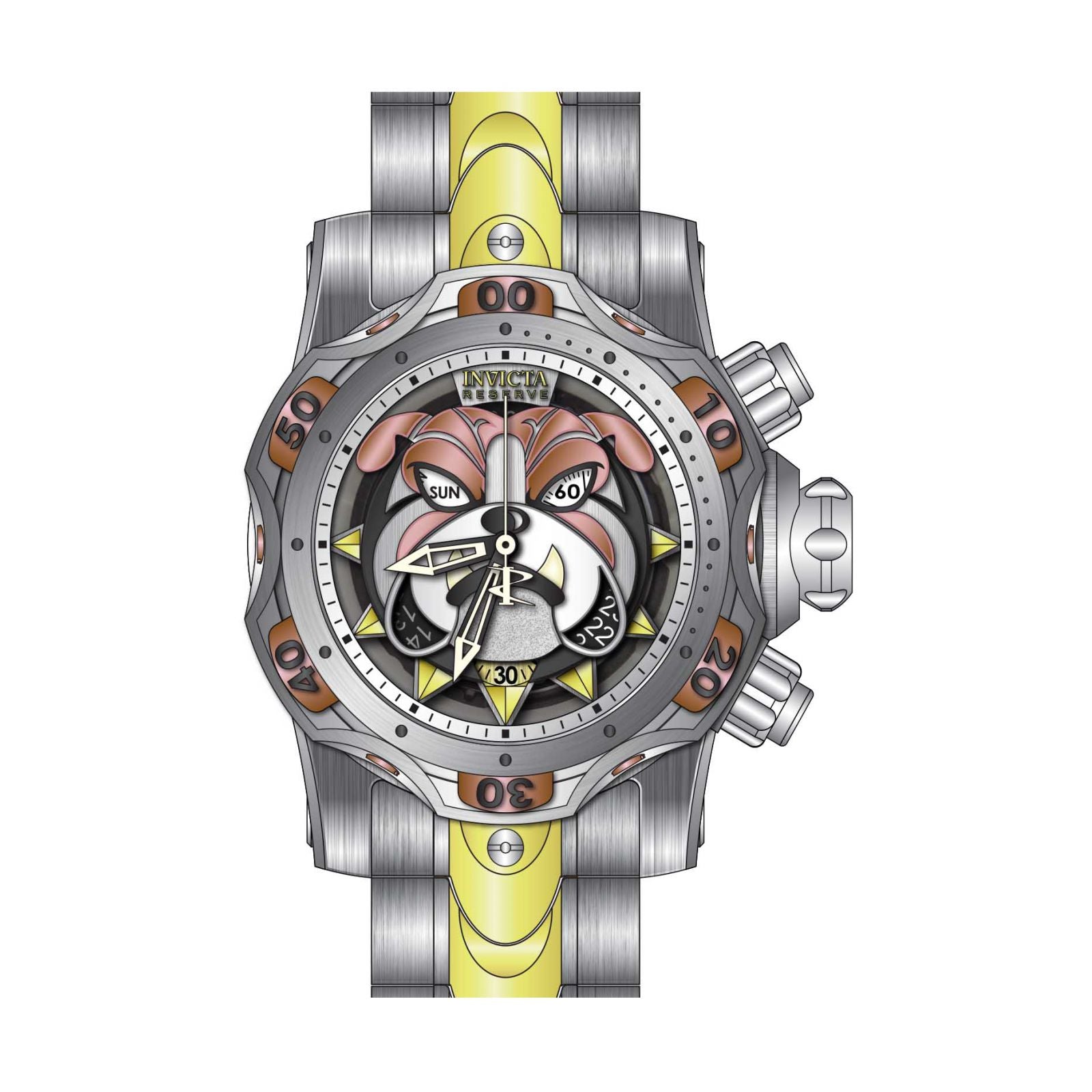 RELOJ  PARA HOMBRE INVICTA RESERVE 30343 - DORADO