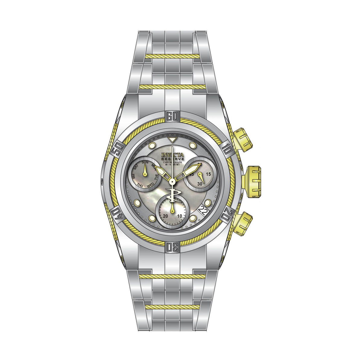 RELOJ  PARA MUJER INVICTA RESERVE 30525 - DORADO