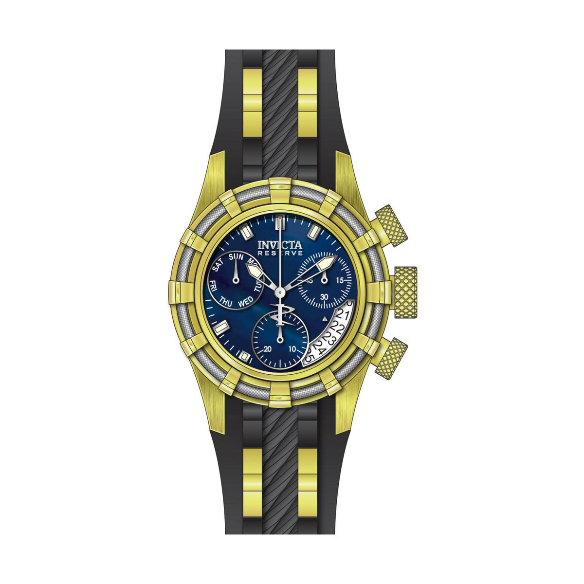 RELOJ  PARA MUJER INVICTA RESERVE 30530 - DORADO NEGRO
