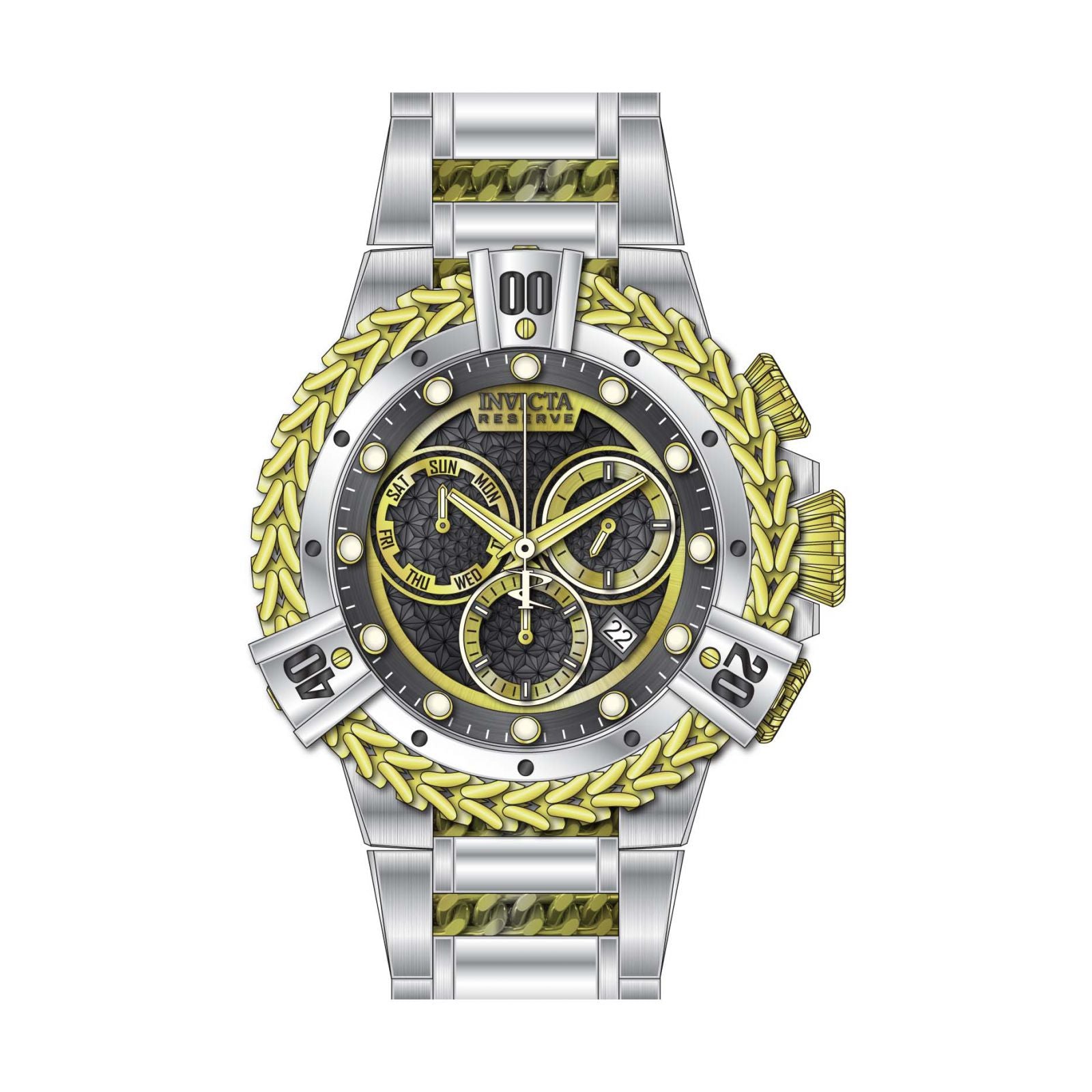 RELOJ  PARA HOMBRE INVICTA RESERVE 30542 - DORADO