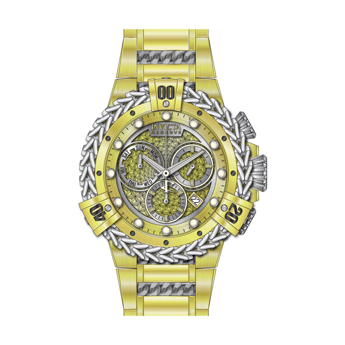 RELOJ  PARA HOMBRE INVICTA RESERVE 30545 - ACERO, ORO